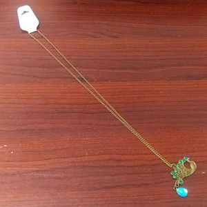 Long Peacock statement Necklace